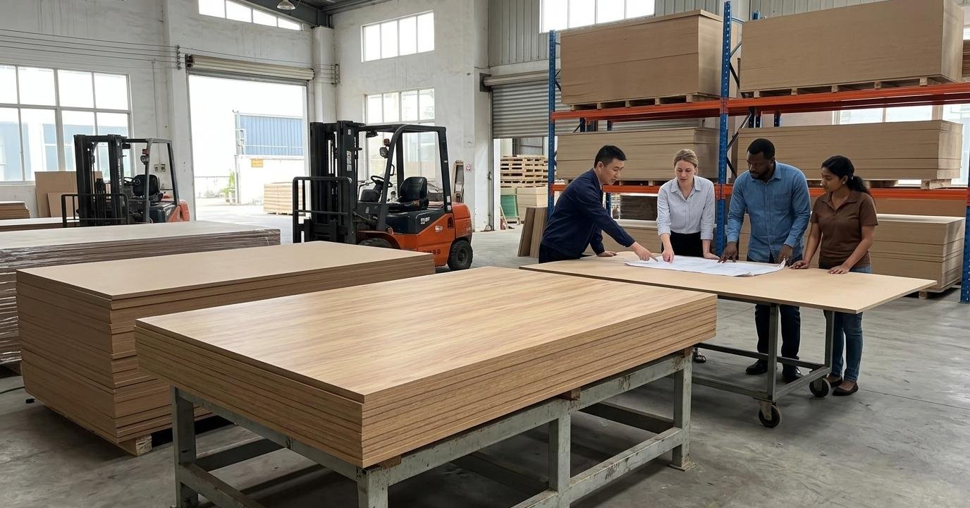 Large Size MDF & Particle Board Panels